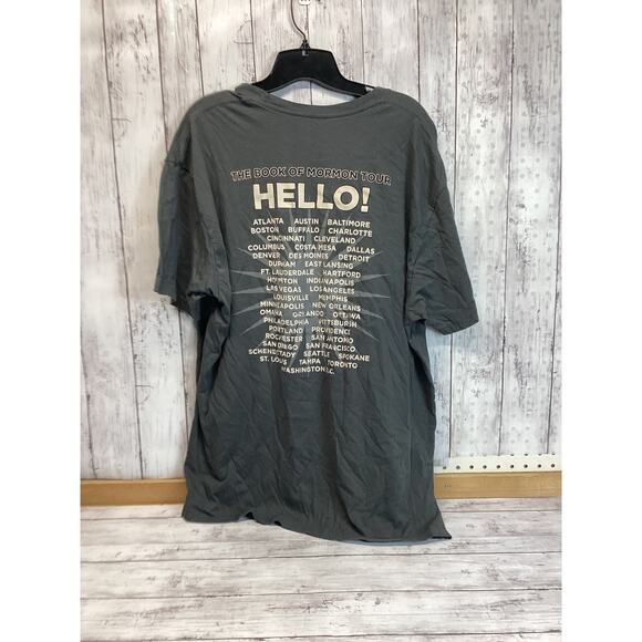 The Book of Mormon Men's T-Shirt Short Sleeve Graphic Print Black XL - Picture 2 of 4